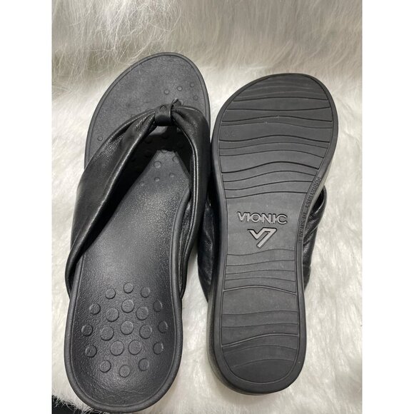 Womens Black Wedge Sandals With Knot Detail Size 10 - Picture 7 of 8